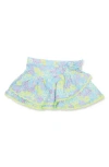Shade Critters Kids' Watercolor Floral Cover-up Skirt In Multicolored