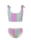 Shade Critters Ocean Ombre Girls Shimmer Bunny Tie Bikini In Multi