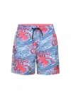 Shade Critters Octopus Waves Boys 4 Way Stretch Swim Trunks In Multi