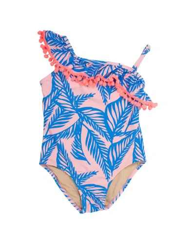 Shade Critters Kids'  One-shoulder Swimsuit In Blue