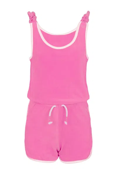 Shade Critters Pink Terry Girls Active Romper