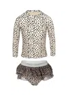 Shade Critters Rashguard Set W/ Tutu Girls Dalmation Leopard In Multi
