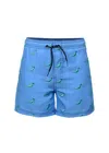 Shade Critters Shadey Dinos Boys 4 Way Stretch Water Appearing Embroidered Swim Trunks