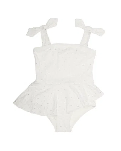Shade Critters Skirted Swimsuit In White