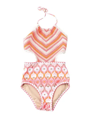 Shade Critters Kids'  Swimsuit In Orange