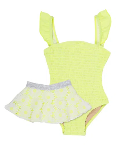 Shade Critters Kids'  Swimsuit In Yellow