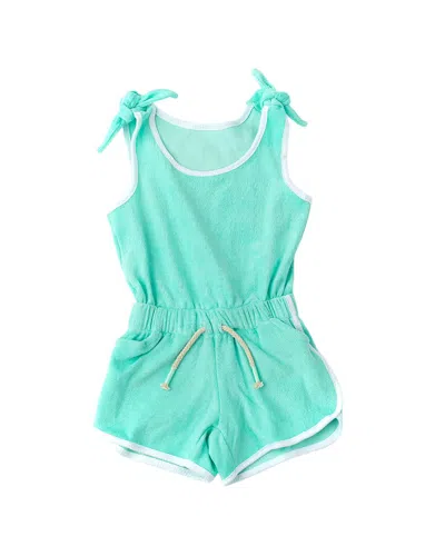 Shade Critters Kids'  Terry Girls Active Romper In Blue