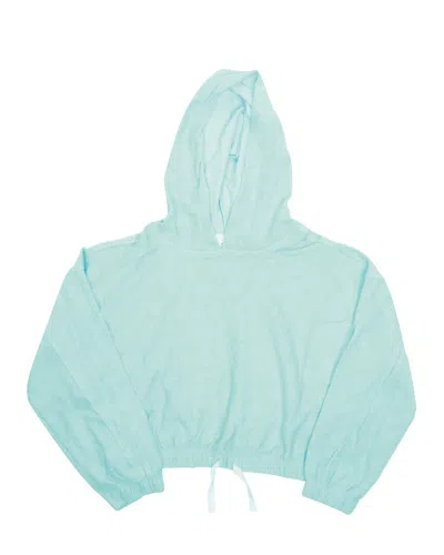 Shade Critters Kids'  Terry Girls Hoodie In Blue