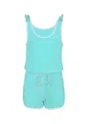 Shade Critters Terry Mint Girls Active Romper In Blue