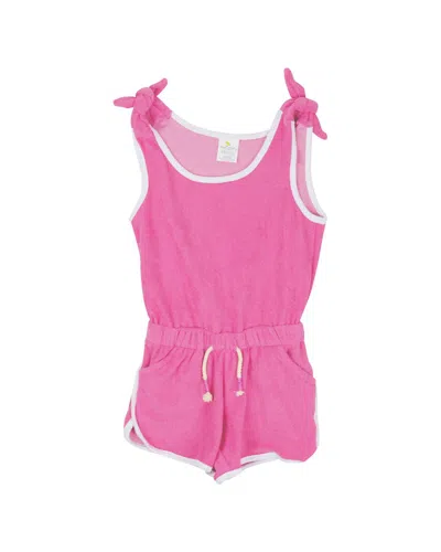 Shade Critters Kids'  Terry Romper In Pink