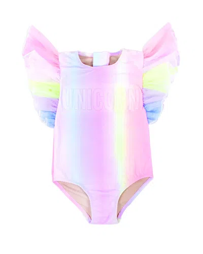 Shade Critters Kids'  Tulle Sleeve Swimsuit In Multi