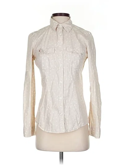 Pre-owned Shadè Long Sleeve Button Down Shirt In White