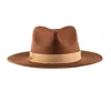 Shaded The Label Hendra Brown Wool Mens Fedora Hat In Brown