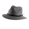 Shaded The Label Mens Mylor Dappled Grey Wool Trilby Hat In Grey