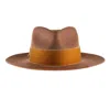 Shaded The Label Women's Brown Hendra Coffee Velvet Fedora Hat In Brown