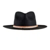 Shaded The Label Women's Hendra Black Wool Fedora Hat In Black
