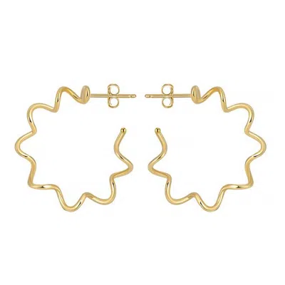 Shaded The Label Women's Maeve Gold Twisted Hoop Earrings