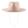 Shaded The Label Women's Neutrals Polperro Cream Wool Fedora Hat With Sterling Silver Jewellery In Gray/white