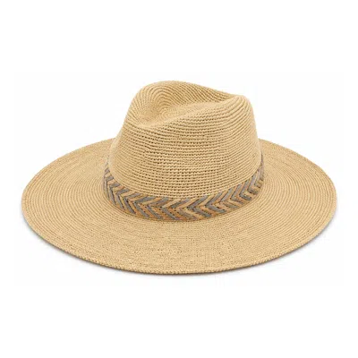Shaded The Label Women's Neutrals Willowmere Natural Bleached Straw Fedora Hat