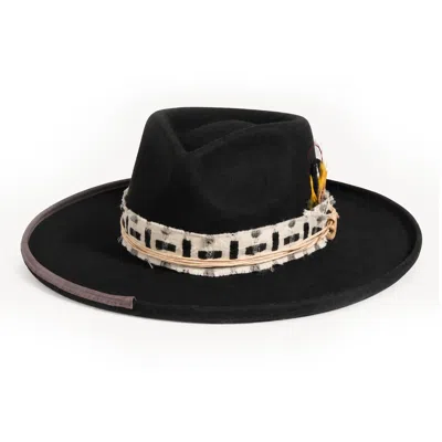 Shaded The Label Women's Pencarrow Black Fedora Hat