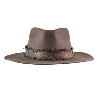 Shaded The Label Women's Pendower Slate Grey Fedora Hat In Gray