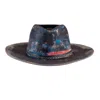Shaded The Label Women's Prussia Blue Wool Fedora Hat In Blue