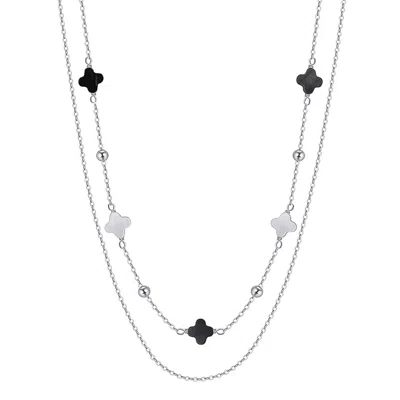 Shaded The Label Women's Roisin Shell Layered Silver Necklace