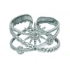 Shaded The Label Women's Silvi Sundial Sterling Silver Stacked Ring