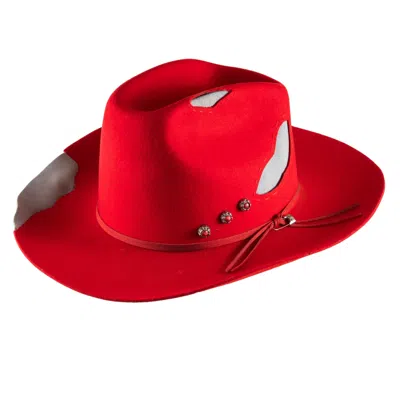Shaded The Label Women's The Scarlet Red Wool Cowboy Hat