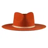 Shaded The Label Women's Trebah Burnt Orange Fedora Hat In Orange