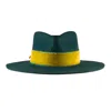 Shaded The Label Women's Trebah Peacock Green Fedora Hat In Green