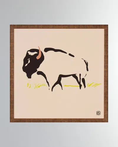 Shadow Catchers Bison Print In Brown