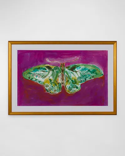 Shadow Catchers Luna Moth Giclee In Green/purple