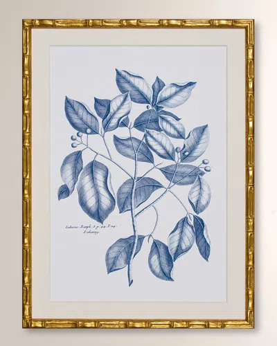 Shadow Catchers Navy & Linen Vii Framed Giclee In Multi