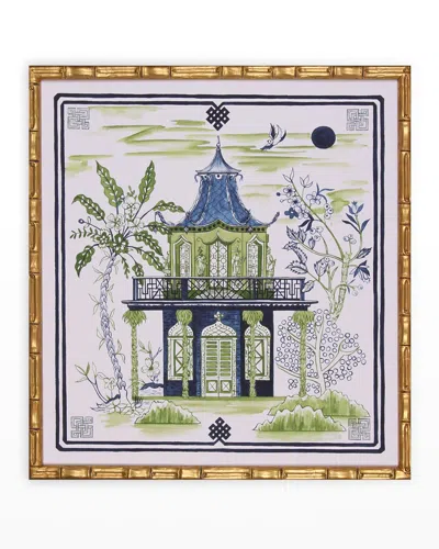 Shadow Catchers Pagoda Visit Ii Giclee, 24" X 26"