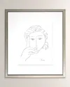 Shadow Catchers Woman's Face Sketch I 28" X 32"