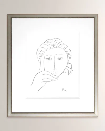 Shadow Catchers Woman's Face Sketch I 28" X 32"