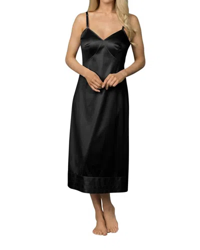 Shadowline Lingerie Adjustable Length Full Slip In Black