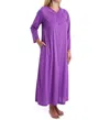 Shadowline Lingerie Long Sleeve Button Down Robe In Purple