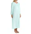 Shadowline Lingerie Petals 53 Inch Long Sleeve Gown In Seafoam