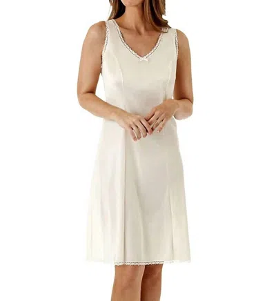 Shadowline Lingerie Princess Silky Full Slip In Beige In White