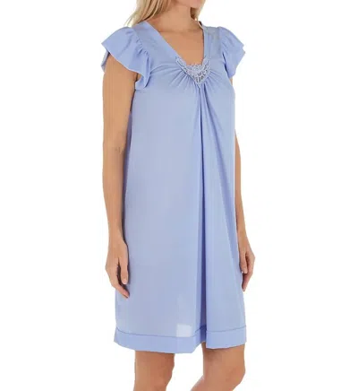 Shadowline Lingerie Short Cap Sleeve Nightgown In Lilac In Multi