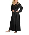 Shadowline Lingerie Silhouette 53 Inch Sleeveless Long Gown In Black