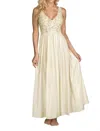 Shadowline Lingerie Silhouette 53 Inch Sleeveless Long Gown In Ivory