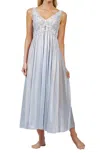 Shadowline Lingerie Silhouette 53 Inch Sleeveless Long Gown In Silver
