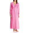 Shadowline Lingerie Silhouette 54" Long Sleeve Long Coat In Flamingo Pink