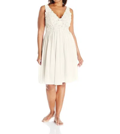 Shadowline Lingerie Silhouette Lace Bodice Sleeveless Waltz Gown In Ivory In Animal Print
