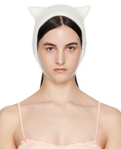 Shadowplay White Kitty Beanie