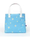 Shady Lady Daisy Extra Large, 100% Cotton Canvas Carryall Tote Bag In Blue