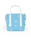 Shady Lady Daisy Medium, 100% Cotton Canvas Carryall Tote Bag In Blue